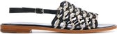 Allan K Vrouwen Leren    Sandalen / Damesschoenen Hope Links - Zwart - Maat 39