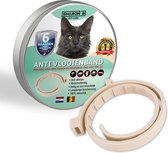 Vlooienband voor katten - Creme - 100% natuurlijk - Zonder giftige pesticiden - Vlooien en teken - Geurhalsband