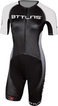 BTTLNS trisuit | triathlon pak | trisuit korte mouw dames | Typhon 2.0 | zwart-wit | XL