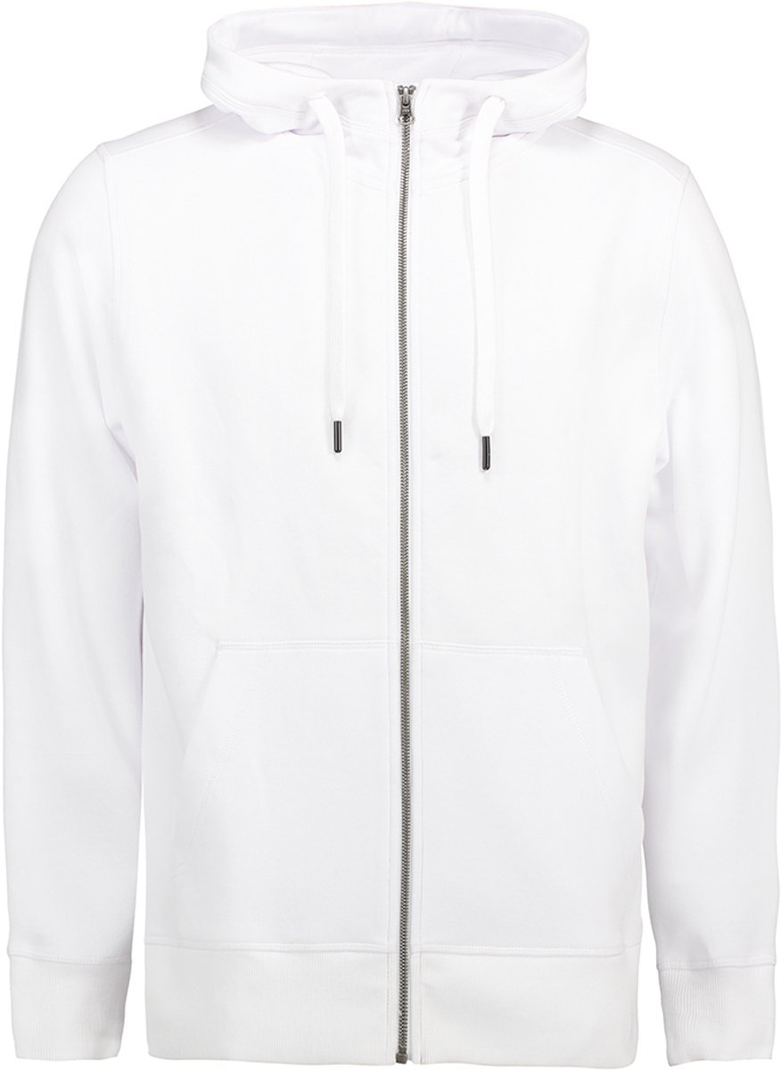 ID Hoodie Core Vest met Rits Heren Wit - Maat S