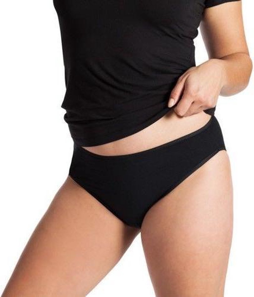 UnderWunder Heupslip – menstruatie ondergoed – incontinentie urineverlies vrouw – absorberend ondergoed – Zwart maat 40/42