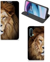 Stand Case OnePlus Nord CE 5G Smart Cover Hoesje Leeuw