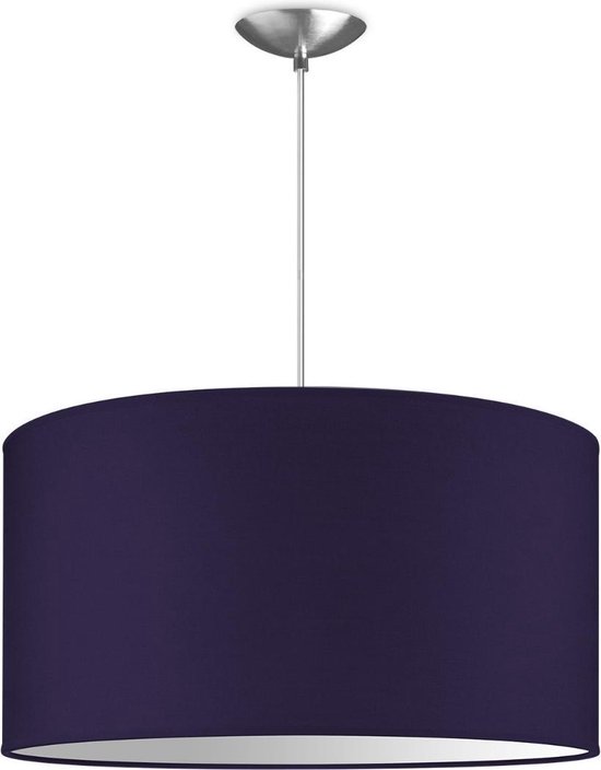 Home Sweet Home hanglamp Bling - verlichtingspendel Basic inclusief lampenkap - lampenkap 50/50/25cm - pendel lengte 100 cm - geschikt voor E27 LED lamp - paars