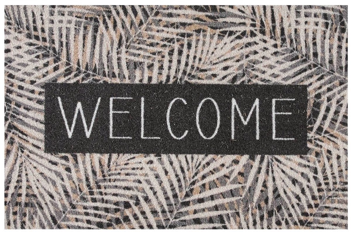 MD-Entree MD Entree - Deurmat - Schoonloopmat - Impression Leaves Welcome - 40 x 60 cm Meerkleurig