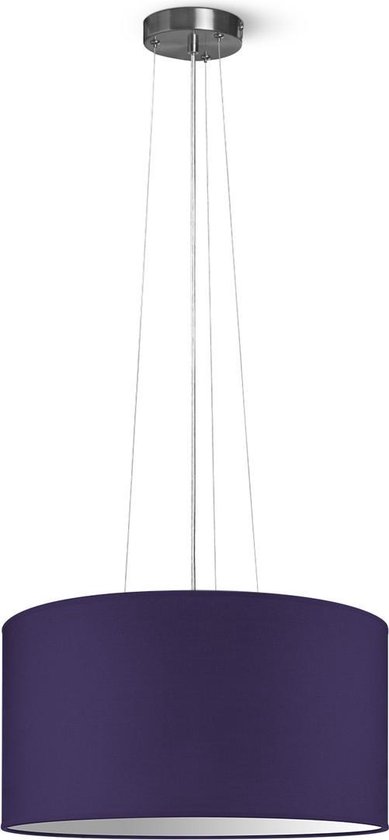 Home Sweet Home hanglamp Bling - verlichtingspendel Hover inclusief lampenkap - lampenkap Ø 50 cm - pendel lengte 100 cm - geschikt voor E27 LED lamp - paars