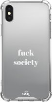 iPhone XS Max Case - Fuck Society - Mirror Case