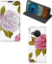 Telefoon Hoesje Cadeau voor haar Nokia X20 | X10 Wallet Flip Case Roses