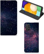 Flip Cover Geschikt voor Samsung Galaxy A03s Smart Cover Hoesje Stars
