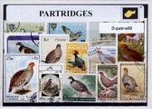 Patrijzen – Luxe postzegel pakket (A6 formaat) : collectie van verschillende postzegels van patrijzen – kan als ansichtkaart in een A6 envelop - authentiek cadeau - kado - geschenk