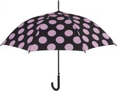 paraplu Fantasy dames 104 cm automatisch zwart/roze