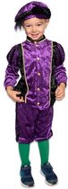 pietenpak junior polyester paars/zwart 3-delig mt 140