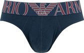 Emporio Armani mega logo slip blauw - L