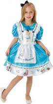 verkleedkleding Alice in Wonderland meisjes blauw mt L