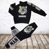 Joggingpak tijger zwart -s&C-98/104-Joggingpakken en huispakken