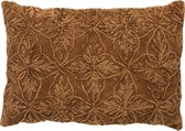 AMAR -Kussenhoes van katoen 40x60 cm Tobacco Brown - bruin