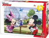 legpuzzel Mickey & Minnie Mouse junior 26 cm 24 stukjes