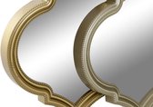 Set spiegels DKD Home Decor Spiegel Gouden Brons Polypropyleen (50 x 3 x 55 cm) (2 pcs)