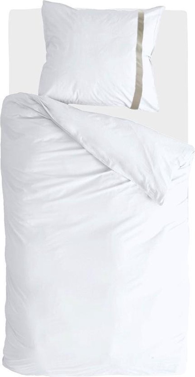 Walra Dekbedovertrek Timeless Chic - 135x200 - 100% BCI Katoen - Wit