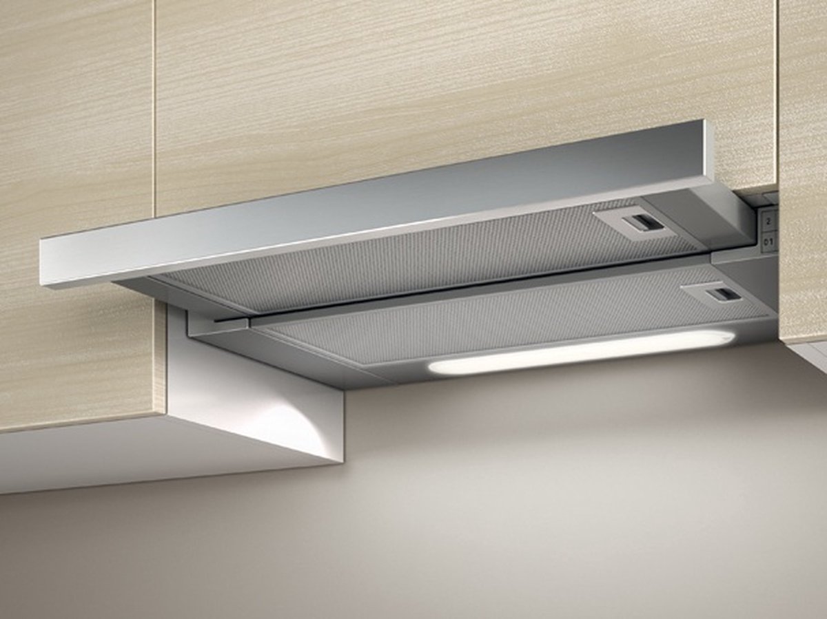 Elica ELITE14 LUX GRIX/A/60 Onderbouw Zilver Roestvrijstaal 336 mÂł/uur