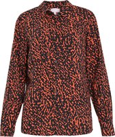 Cassis Blouse in viscose met dierenhuidprint Blouse in viscose met dierenhuidprint