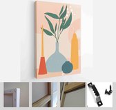 Abstract still life in pastel colors. Collection of contemporary art - Modern Art Canvas - Vertical - 1723908694 - 40-30 Vertical