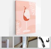 Abstract still life in pastel colors. Collection of contemporary art - Modern Art Canvas - Vertical - 1725603907 - 50*40 Vertical