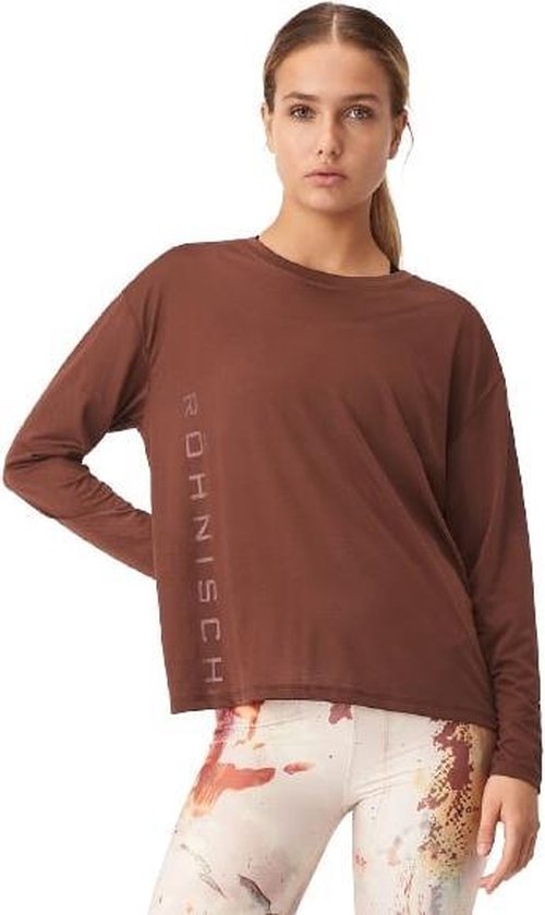 Verkoper Elegantie Knooppunt Röhnisch Longsleeve Ivy Loose Dames Polyester Bruin Maat 3xl | bol.com