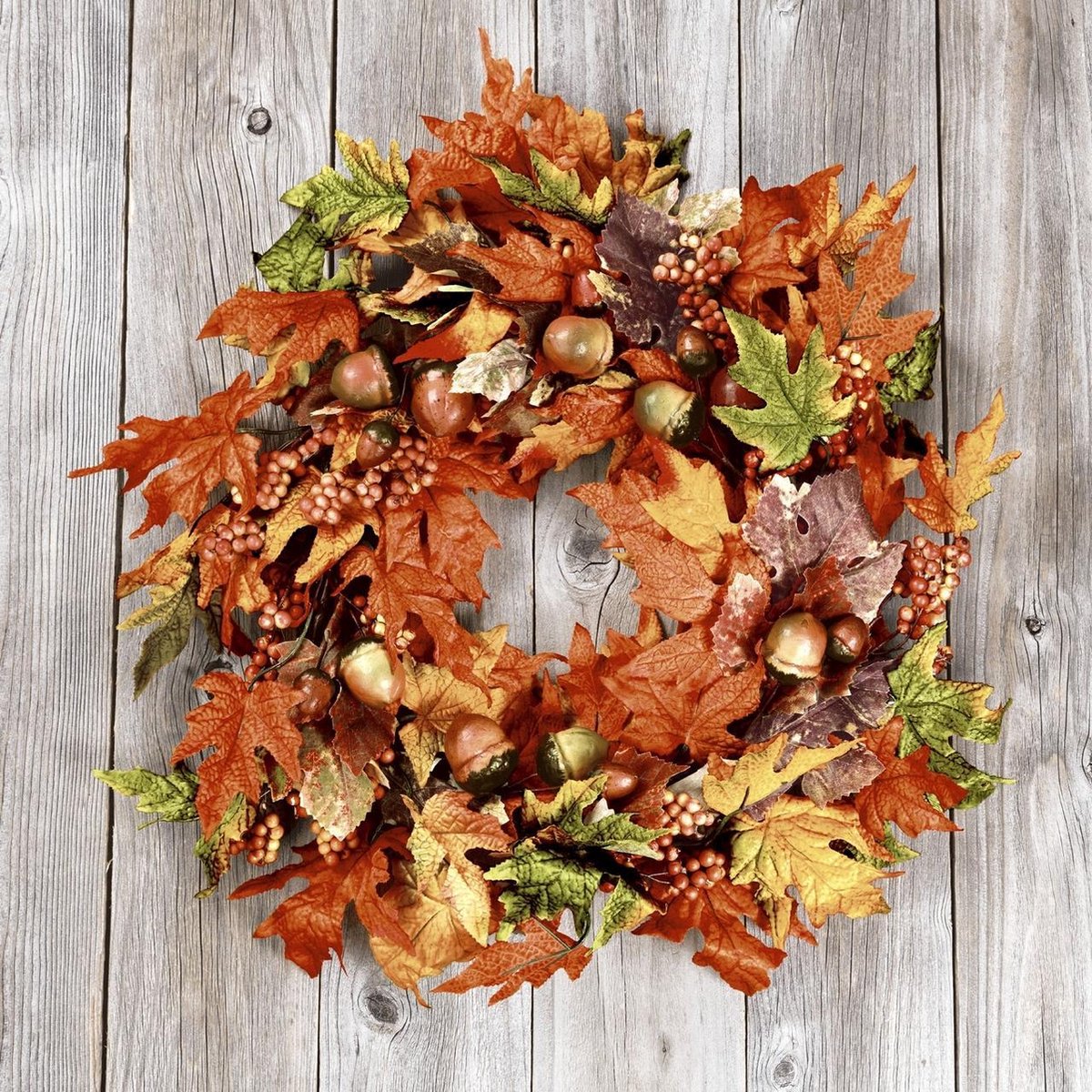 P+D Lunch servetten - Leaf wreath