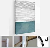 Set of Abstract Hand Painted Illustrations for Wall Decoration, Postcard, Social Media Banner, Brochure Cover Design Background - Modern Art Canvas - Vertical - 1960794199 - 40-30