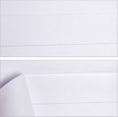 Relaxdays flipover papier - flipchart papier - whiteboard papier - 50 vellen - papierblok - Lijnen