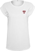 Mister Tee - Amore Dames T-shirt - M - Wit