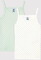 Petit Bateau 2 Pack Meisjes Onderhemd - Maat 92/98