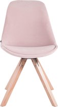 Liv's Maureli Eetkamerstoel - Modern - Roze - Hout - 48 cm x 56 cm x 84 cm