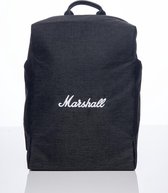 Marshall Travel - City Rocker Black / White -  Anti-diefstal rugzak - volume 17 liter - zwart fluwelen laptop compartiment - Anti-diefstal ritssluiting - USB- en micro-USB-oplaadpoorten - zwarte kleur - wit logo