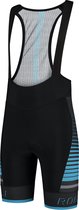 Rogelli Hero - Fietsbroek Met Bretels - Heren - Maat M - Zwart, Grijs, Blauw