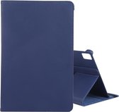 Voor Huawei MatePad Pro 12.6 2021 360 Graden Rotatie Litchi Textuur Horizontale Flip Lederen Case met Houder (Donkerblauw)