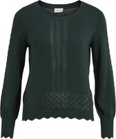 Vila Trui Vikaley L/s Knit Top/su 14065662 Darkest Spruce Dames Maat - M