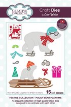Creative Expressions Stans - Kerst - IJsberen - Diverse formaten - Set van 15