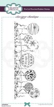 Creative Expressions Cling stamp - Kerstbal slinger - 11 x 22cm - rubber