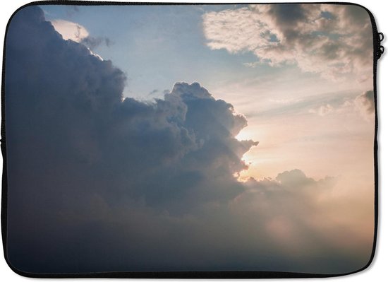 Housse ordinateur 13 pouces 34x24 cm - Abstract Sky - Housse Macbook & Laptop Sun perce les nuages - Housse ordinateur portable avec photo