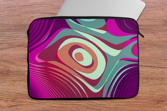 Housse pour ordinateur portable 13 pouces 34x24 cm - Art coloré - Housse pour Macbook & Laptop Abstrait - Housse pour ordinateur portable avec photo