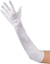 Carnival Toys Handschoenen Dames 50 Cm Satijn Wit One-size