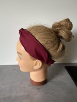 TheHandmadeMusthaves Haarband - Hoofdband - bordeauxrood