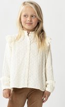 Sissy-Boy - Witte blouse met all over gebloemde embroidery