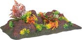 Flamingo Aquarium Decoratie Radha Rots + Plant Vierhoek 42,5X23X9,5Cm