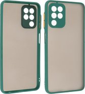 Hoesje Geschikt voor Samsung Galaxy A22 4G - Hard Case Backcover Telefoonhoesje Donker Groen