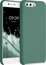 kwmobile telefoonhoesje voor Huawei P10 - Hoesje met siliconen coating - Smartphone case in dennengroen