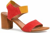 Marco Tozzi Dames Sandaaltje 2-2-28353-26 671 oranje F-breedte Maat: 39 EU