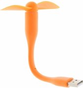 Laptop ventilator met flexibele USB-kabel - Oranje