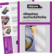 dipos I 6x Beschermfolie helder compatibel met Vivo S7 5G Folie screen-protector (expres kleiner dan het glas omdat het gebogen is)